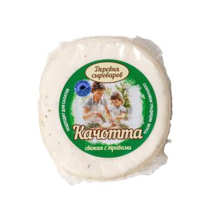 Сыр Качотта свежая с травами Деревня сыроваров