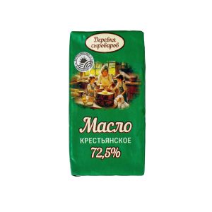 Масло крестьянское сладко-сливочное 72,5% Деревня сыроваров