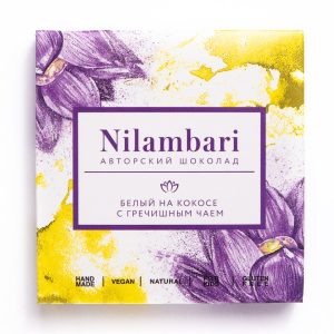 Шоколад Nilambari на кокосе с гречишным чаем